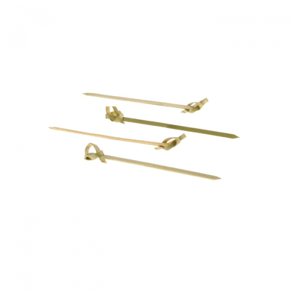 Bamboo skewers with a knot