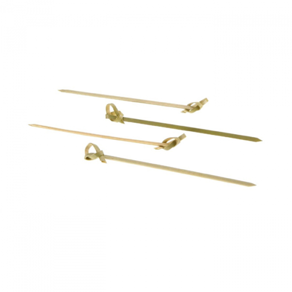 Bamboo skewers with a knot