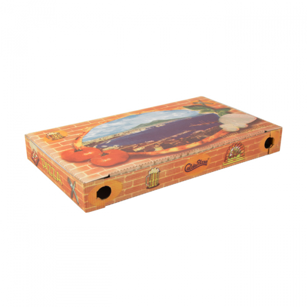 Cartones para pizza en rodajas cm.46x25x5