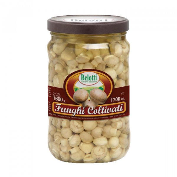 Champiñones enteros en aceite de girasol