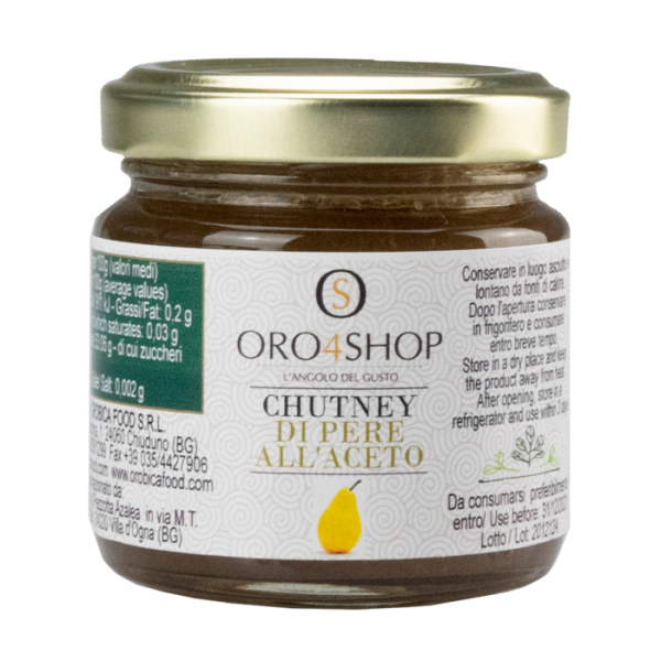 Chutney de pera al vinagre