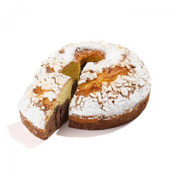 ciambellone bicolore ideale per colazione o merenda