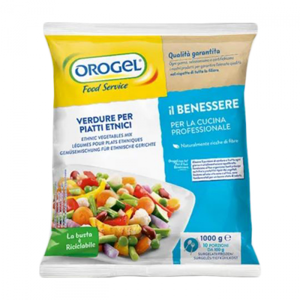 Vegetable mix for ethnic dishes