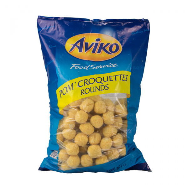 Round croquettes of potatoes