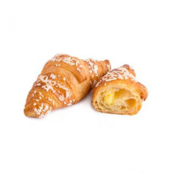 Mini croissants de nata y vainilla