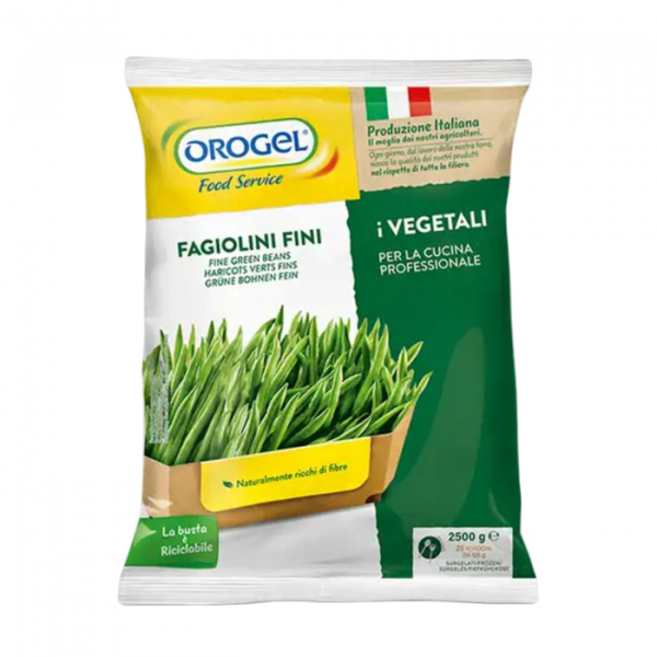 Very fine frozen green beans