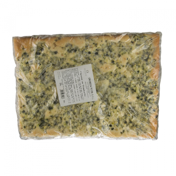 Focaccia with zucchini