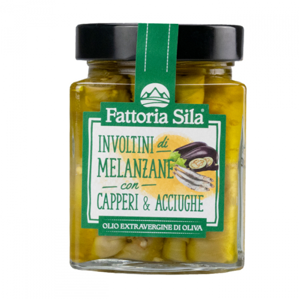 Rollitos de berenjena con alcaparras y anchoas