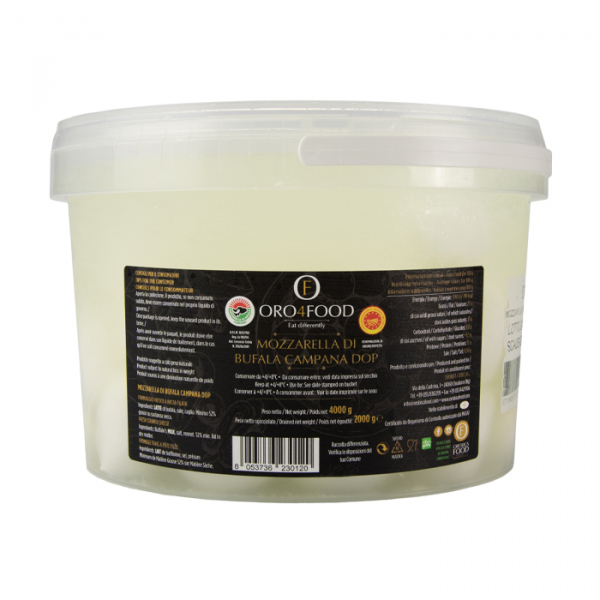 Mozzarella cheese with buffalo milk