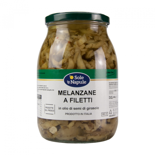 Filetes de berenjena en aceite de girasol