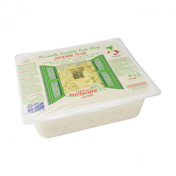 Mozzarella cortada en juliana plus