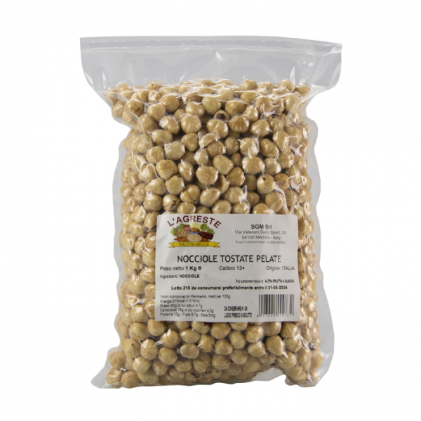 Roasted shelled hazelnuts