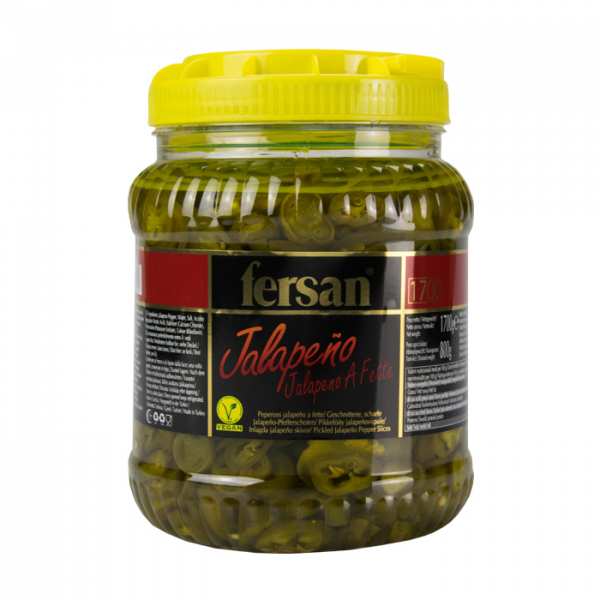 Chiles jalapeños verdes en rodajas