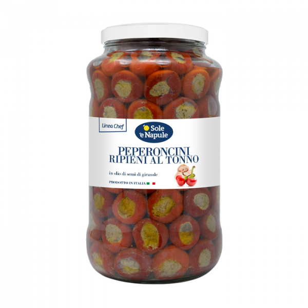 Guindillas rellenas de atún