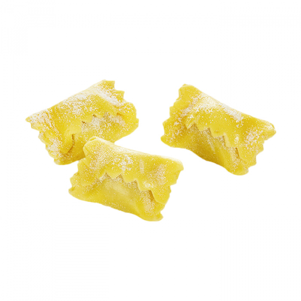 Plin ravioli with mushrooms