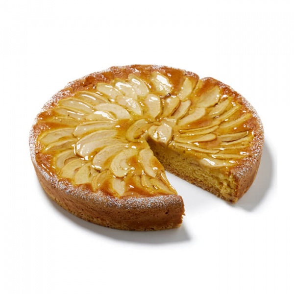 Torta di mele artigianale con crumble croccante, miele e bagna al rhum, dolce rustico ideale per colazione o dessert