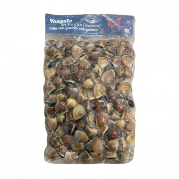 Almejas cocidas y ultracongeladas