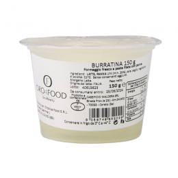 Burrata avec lait italien