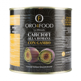 Carciofi con gambo alla romana in olio