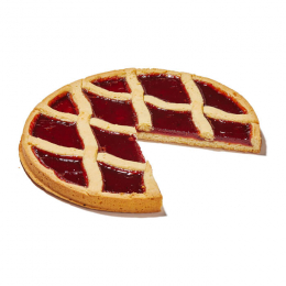 Crostata vegana alla fragola, priva di ingredienti di origine animale