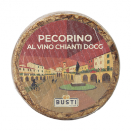 Pecorino stagionato al vino chianti DOCG