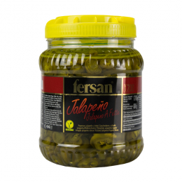 Sliced green jalapenos