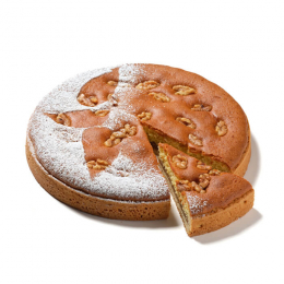 Dolce gourmet con crema alle noci e bagna al rhum, torta artigianale di alta qualità in vendita online.