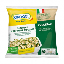 Frozen grilled sliced zucchini